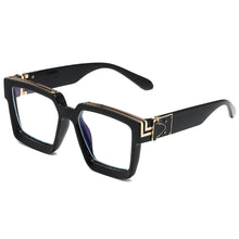 Load image into Gallery viewer, Women Big Motion Frame Sunglasses Fashion Square Frame Retro Large Square Decorative Pattern Sunglasses Versatile