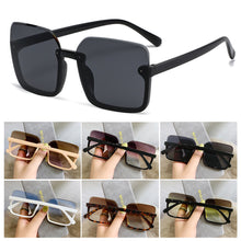 Load image into Gallery viewer, Fashion Square Frame Retro Large Square Decorative Pattern Sunglasses Women Versatile Big Motion Frame Sunglasses
