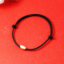Load image into Gallery viewer, Simple Sweet Red Rope Bracelet Weave Rope Lotus Gold Plum Blossom Style Female Bracelet Couple Fortunate Jewelry Gift
