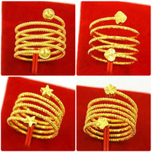Load image into Gallery viewer, Multilayer Ring Creative Retro Simple Alluvial Gold Ring Fashion Gold-plated Copper Heart Star Couple Ring Jewelry Gift for Lover