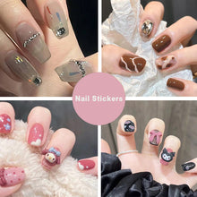 Load image into Gallery viewer, 24pcs/set Removable Nail Sticker Multicolor Fake Nails Full Cover Nail Art Glue Nail Chip Extensions Artificial Nail Art Accessories