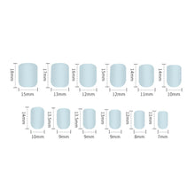 Load image into Gallery viewer, 24pcs/set Removable Nail Sticker Multicolor Fake Nails Full Cover Nail Art Glue Nail Chip Extensions Artificial Nail Art Accessories