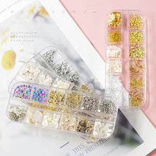 Load image into Gallery viewer, Nail Art Jewelry Shaped Rivets Shells Symphony Pearls Nail Decoration Nail Art DIY Nail Accessories