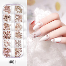 Load image into Gallery viewer, Nail Art Jewelry Shaped Rivets Shells Symphony Pearls Nail Decoration Nail Art DIY Nail Accessories
