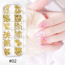 Load image into Gallery viewer, Nail Art Jewelry Shaped Rivets Shells Symphony Pearls Nail Decoration Nail Art DIY Nail Accessories