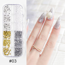 Load image into Gallery viewer, Nail Art Jewelry Shaped Rivets Shells Symphony Pearls Nail Decoration Nail Art DIY Nail Accessories