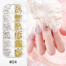 Load image into Gallery viewer, Nail Art Jewelry Shaped Rivets Shells Symphony Pearls Nail Decoration Nail Art DIY Nail Accessories