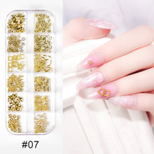 Load image into Gallery viewer, Nail Art Jewelry Shaped Rivets Shells Symphony Pearls Nail Decoration Nail Art DIY Nail Accessories