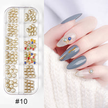 Load image into Gallery viewer, Nail Art Jewelry Shaped Rivets Shells Symphony Pearls Nail Decoration Nail Art DIY Nail Accessories