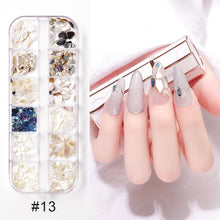 Load image into Gallery viewer, Nail Art Jewelry Shaped Rivets Shells Symphony Pearls Nail Decoration Nail Art DIY Nail Accessories