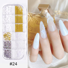 Load image into Gallery viewer, Nail Art Jewelry Shaped Rivets Shells Symphony Pearls Nail Decoration Nail Art DIY Nail Accessories