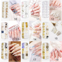 Load image into Gallery viewer, Nail Art Jewelry Shaped Rivets Shells Symphony Pearls Nail Decoration Nail Art DIY Nail Accessories