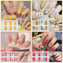 Load image into Gallery viewer, 14pcs/Sheet Nail Stickers Adhesive Nail Sticker 3D Nail Wrap Full Cover Nail Art Supplies Nail Accessories