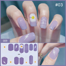 Load image into Gallery viewer, 14pcs/Sheet Nail Stickers Adhesive Nail Sticker 3D Nail Wrap Full Cover Nail Art Supplies Nail Accessories