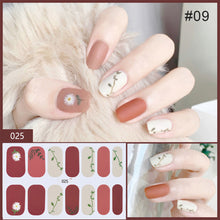 Load image into Gallery viewer, 14pcs/Sheet Nail Stickers Adhesive Nail Sticker 3D Nail Wrap Full Cover Nail Art Supplies Nail Accessories