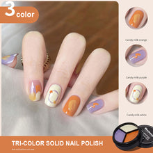 Load image into Gallery viewer, Solid Nail Polish Three-color Suit Solid Cream Painted Glue Popular Colors Manicure Tools Nail Art Accessories