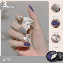 Load image into Gallery viewer, Solid Nail Polish Three-color Suit Solid Cream Painted Glue Popular Colors Manicure Tools Nail Art Accessories