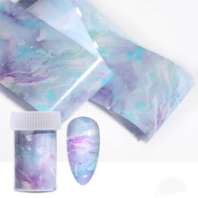 Load image into Gallery viewer, Nail Art Transfer Paper Ink Smudge Nail Marble Pattern Cloud Starry Sky Sticker Nail Art DIY Accessories