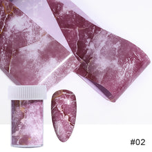 Load image into Gallery viewer, Nail Art Transfer Paper Ink Smudge Nail Marble Pattern Cloud Starry Sky Sticker Nail Art DIY Accessories