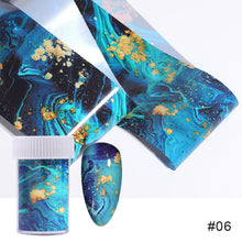 Load image into Gallery viewer, Nail Art Transfer Paper Ink Smudge Nail Marble Pattern Cloud Starry Sky Sticker Nail Art DIY Accessories