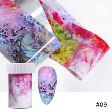 Load image into Gallery viewer, Nail Art Transfer Paper Ink Smudge Nail Marble Pattern Cloud Starry Sky Sticker Nail Art DIY Accessories