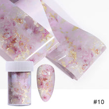 Load image into Gallery viewer, Nail Art Transfer Paper Ink Smudge Nail Marble Pattern Cloud Starry Sky Sticker Nail Art DIY Accessories