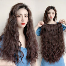 Load image into Gallery viewer, Women Wig Long Curly Hair Big Wave One Piece Invisible Wool Curly Wig Piece Long Fluffy Wig