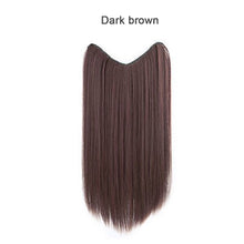Load image into Gallery viewer, Women Wig Big Wave Hair Extension Piece Simulation Hair One Piece Invisible Seamless U-shaped Natural Wig Piece