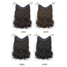 Load image into Gallery viewer, Women Wig Big Wave Hair Extension Piece Simulation Hair One Piece Invisible Seamless U-shaped Natural Wig Piece