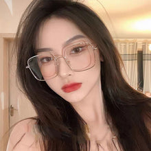 Load image into Gallery viewer, Women Blue Light Blocking Glasses Metal Large Frame Glasses Transparent Glasses Blocking Filter Computer Glasses