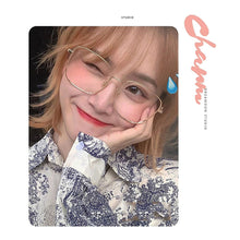 Load image into Gallery viewer, Women Blue Light Blocking Glasses Metal Large Frame Glasses Transparent Glasses Blocking Filter Computer Glasses