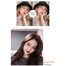 Load image into Gallery viewer, Women Blue Light Blocking Glasses Metal Large Frame Glasses Transparent Glasses Blocking Filter Computer Glasses