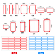 Load image into Gallery viewer, 68Pcs Self-adhesive Labels Blank Name Sticker Thermal Labels Sticker Paper Package Labe Supermarket Price Blank Tag