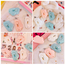 Load image into Gallery viewer, Cute Cloud Utility Knife Mini Telescopic Portable Unboxer Paper Cutting Knife