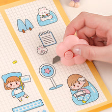 Load image into Gallery viewer, Cute Flower Utility Knife Mini Telescopic Portable Unboxer Paper Cutting Knife