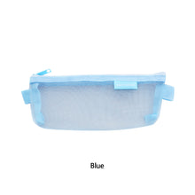 Load image into Gallery viewer, Large Capacity Stationery Transparent Mesh Pencil Case Office School Supplies Makeup Bag Organizer with Zipper