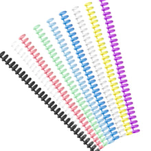Load image into Gallery viewer, A4 A5 B5 Detachable Buckle Loose-leaf Binding Strip 30-hole Round Hole Coil Opening And Closing Ring DIY Plastic Binder