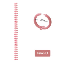 Load image into Gallery viewer, A4 A5 B5 Detachable Buckle Loose-leaf Binding Strip 30-hole Round Hole Coil Opening And Closing Ring DIY Plastic Binder