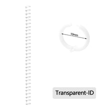 Load image into Gallery viewer, A4 A5 B5 Detachable Buckle Loose-leaf Binding Strip 30-hole Round Hole Coil Opening And Closing Ring DIY Plastic Binder