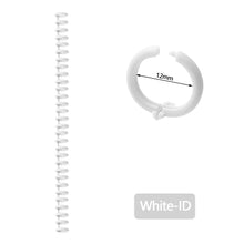 Load image into Gallery viewer, A4 A5 B5 Detachable Buckle Loose-leaf Binding Strip 30-hole Round Hole Coil Opening And Closing Ring DIY Plastic Binder