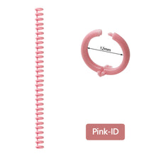 Load image into Gallery viewer, A4 A5 B5 Detachable Buckle Loose-leaf Binding Strip 30-hole Round Hole Coil Opening And Closing Ring DIY Plastic Binder