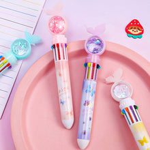 Load image into Gallery viewer, 10Color 0.5mm Student Cartoon Ballpoint Pen Cute Butterfly Colorful Pens Kids Diary Scrapbooking Drawing Stationary