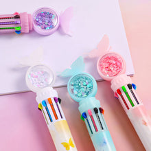 Load image into Gallery viewer, 10Color 0.5mm Student Cartoon Ballpoint Pen Cute Butterfly Colorful Pens Kids Diary Scrapbooking Drawing Stationary