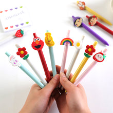 Load image into Gallery viewer, Cute Rabbit Flower Poached Egg Black Ink 0.38mm Gel Pens Signature Writing Pen for Kids Stationery Student School Supplies