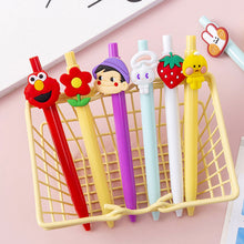 Load image into Gallery viewer, Cute Rabbit Flower Poached Egg Black Ink 0.38mm Gel Pens Signature Writing Pen for Kids Stationery Student School Supplies