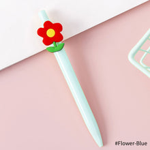 Load image into Gallery viewer, Cute Rabbit Flower Poached Egg Black Ink 0.38mm Gel Pens Signature Writing Pen for Kids Stationery Student School Supplies