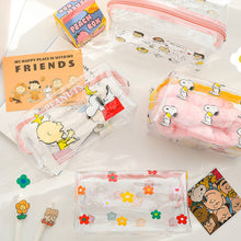 Load image into Gallery viewer, Fluffy Ins Transparent Pencil Transparent Case Large Transparent Plastic Pencil Case Large Capacity Storage Box
