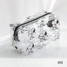Load image into Gallery viewer, Fluffy Ins Transparent Pencil Transparent Case Large Transparent Plastic Pencil Case Large Capacity Storage Box