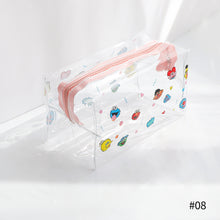 Load image into Gallery viewer, Fluffy Ins Transparent Pencil Transparent Case Large Transparent Plastic Pencil Case Large Capacity Storage Box