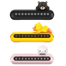 Load image into Gallery viewer, Car License Plate Temporary Parking Card Temporary Stop Sign Phone Number Plate Hidden Switch Auto Interior Accessories